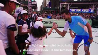 NOVAK DJOKOVIC TIMES SQUARE TAKEOVER WITH WATERDROP®