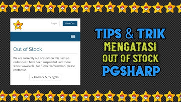 CARA MENGATASI PGSHARP OUT OF STOCK