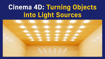 Cinema 4D: Turning Objects into Light Sources
