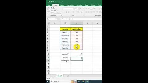 Rumus Excel Averageif