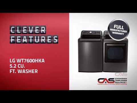 LG WT7600HKA Top Load Washer - YouTube