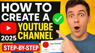 &quot;How to Create a YouTube Channel 2025 ✅ Step-by-Step  | Customize Your Channel Like a Pro!&quot;