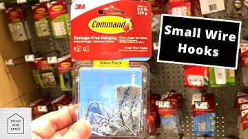 Command Clear Adhesive small wire hooks