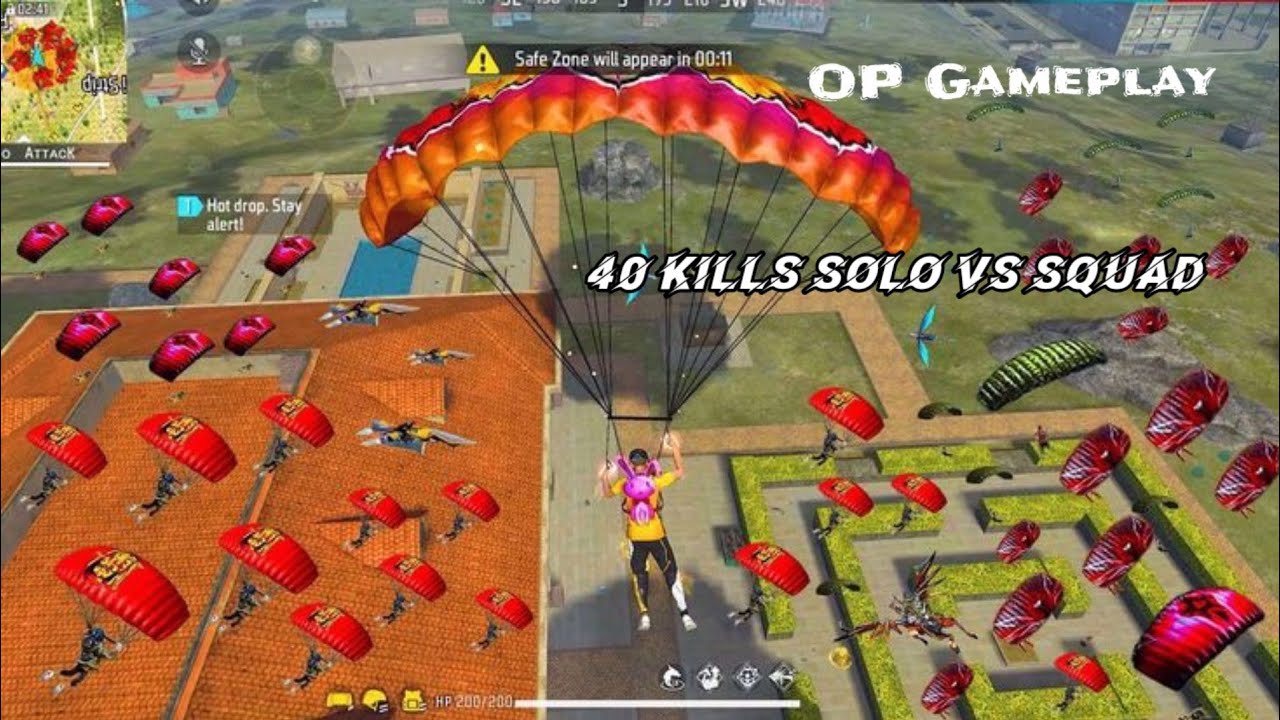 40 Kills 🔫 SOLO VS SQUAD GAMEPLAY: Free Fire Max : #freefire #gaming ...