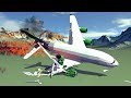 Airplane Crashes & Shootdowns #21 Feat. Airbus A380 | Besiege