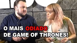 O MAIS ODIADO DE #GOT POR MAISIE WILLIAMS E JOHN BRADLEY-WEST!