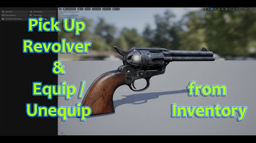 Resident Evil in UE5 - Pick Up Revolver and Equip from Inventory (Lesson #16)