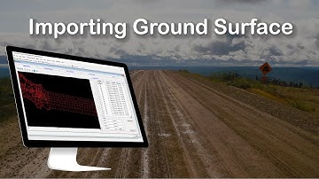 Road Design Software - Importing Ground Surface