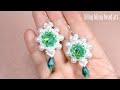 آموزش نیم ست کریستالی  ظریف و شیک crystal half set .beading tutorial easy to make for beginner