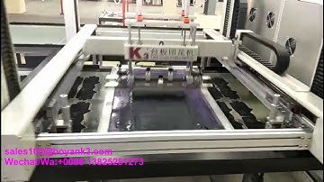 long table screen printing machine for  gloves by K3 printing machine