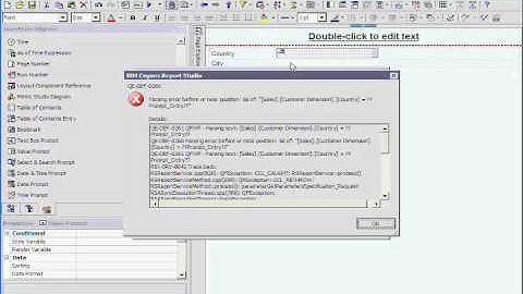 Cognos 10 Training - Creating Cascading Prompts - Part 3 of 30