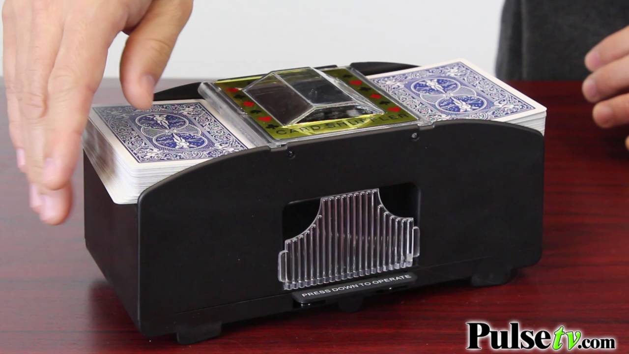 Battery-Operated Electric Card Shuffler Machine for UNO/Poker/Playing Card TAAVOP Card Shuffler 2-4 Deck Automatic 