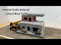 Building a Mini Brick House Step by Step | Concrete Foundation, Brickwork &amp; Roof