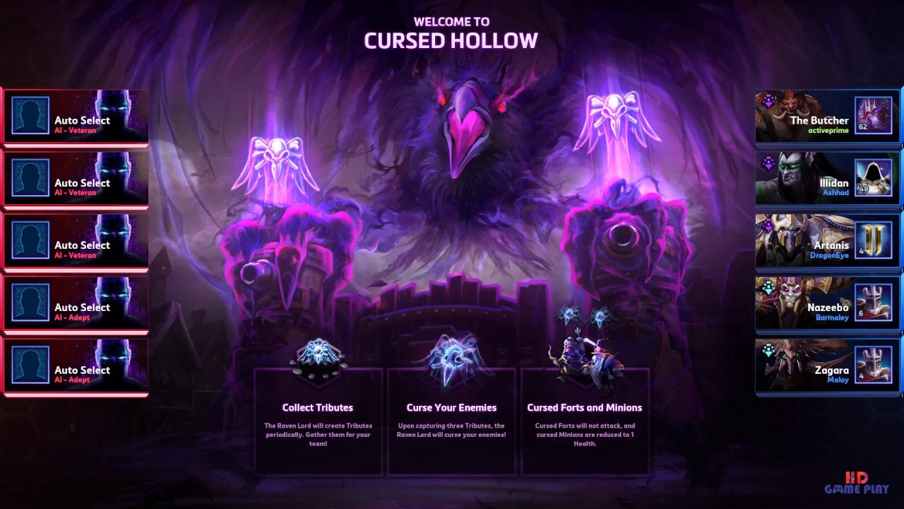 Heroes Of The Storm The Butcher Cursed Hollow PvP My Friend MVP