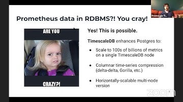 Promscale: Using Prometheus + Promscale + PostgreSQL to go from Observation to Understanding DoK #51