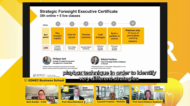 Making Strategic Foresight Stick Webinar - What Executive Online Course does the FIT Chair offer?