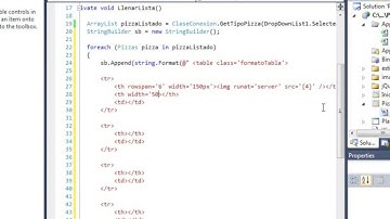SISTEMA DE PIZZERIA ON LINE CON ASP y C# .NET - VIDEO 10