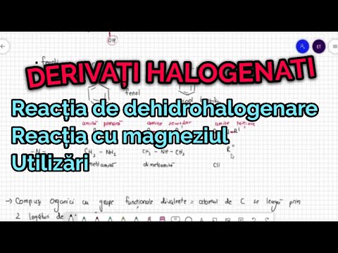 DERIVATI HALOGENATI - Dehidrohalogenarea, reactia cu magneziul, utilizari