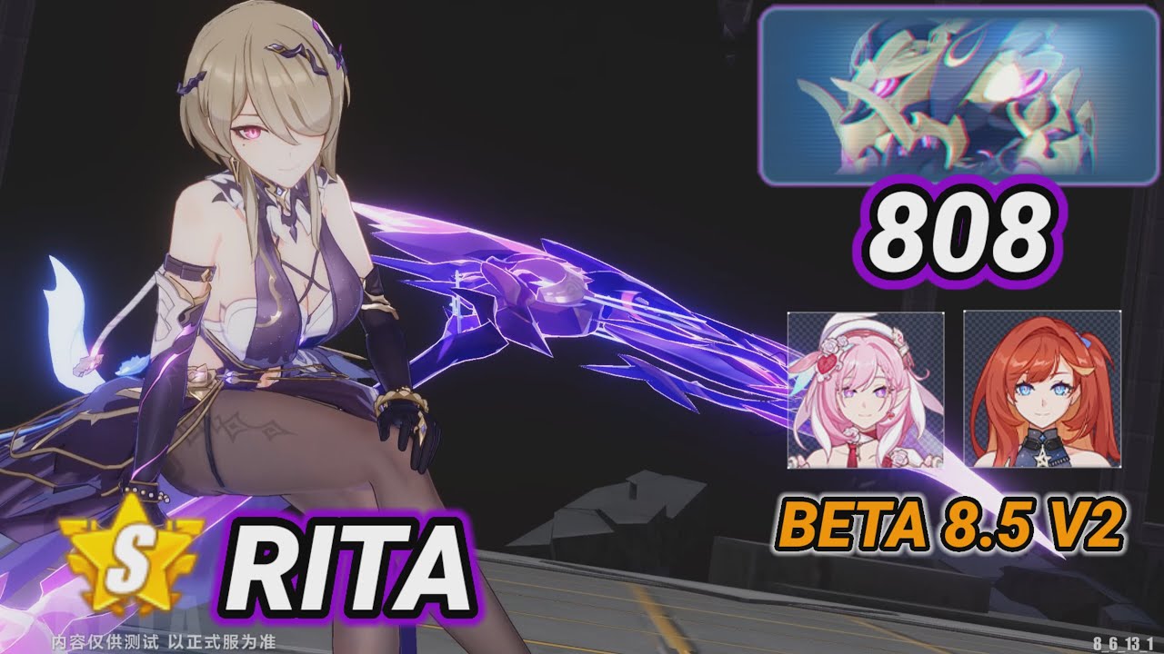 S Rita Gameplay | New Boss (Lightning - D540) 808 Pts | Honkai