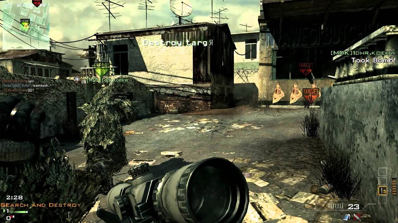 COD MW3; First Round ACE 'L118A' + Gameplay 14-0 SAD Mission - YouTube