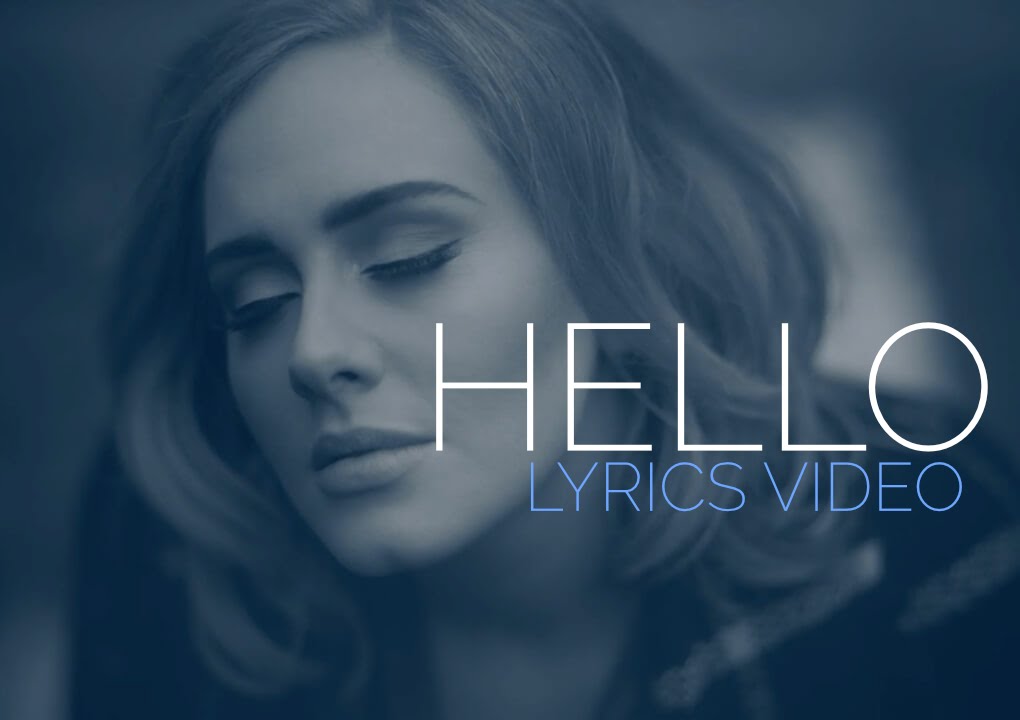 Adele - Hello Official Lyric Video 2015 - YouTube