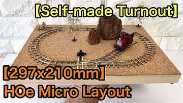 【A4(297x210mm)】HOe Layout Baseboard we showed how to make on our blog【Narrow Gauge Shop】