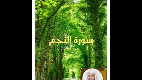سورة النجم بصوت الشيخ خالد الجليل