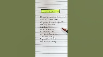 Thumbnail of Done With Your Ex (Lyrics) ~ Gladdest 🤍 #lyrics #song