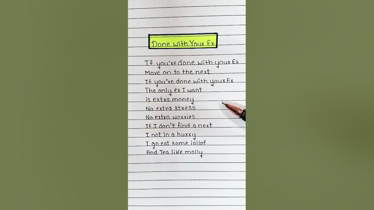 Done With Your Ex (Lyrics) ~ Gladdest 🤍 #lyrics #song