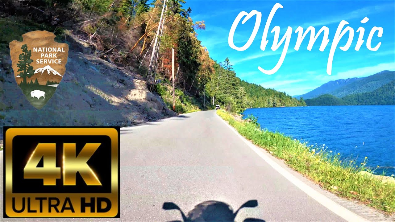 Riding Olympic National Park.  Relaxing POV 4K motorcycle ride (with music).