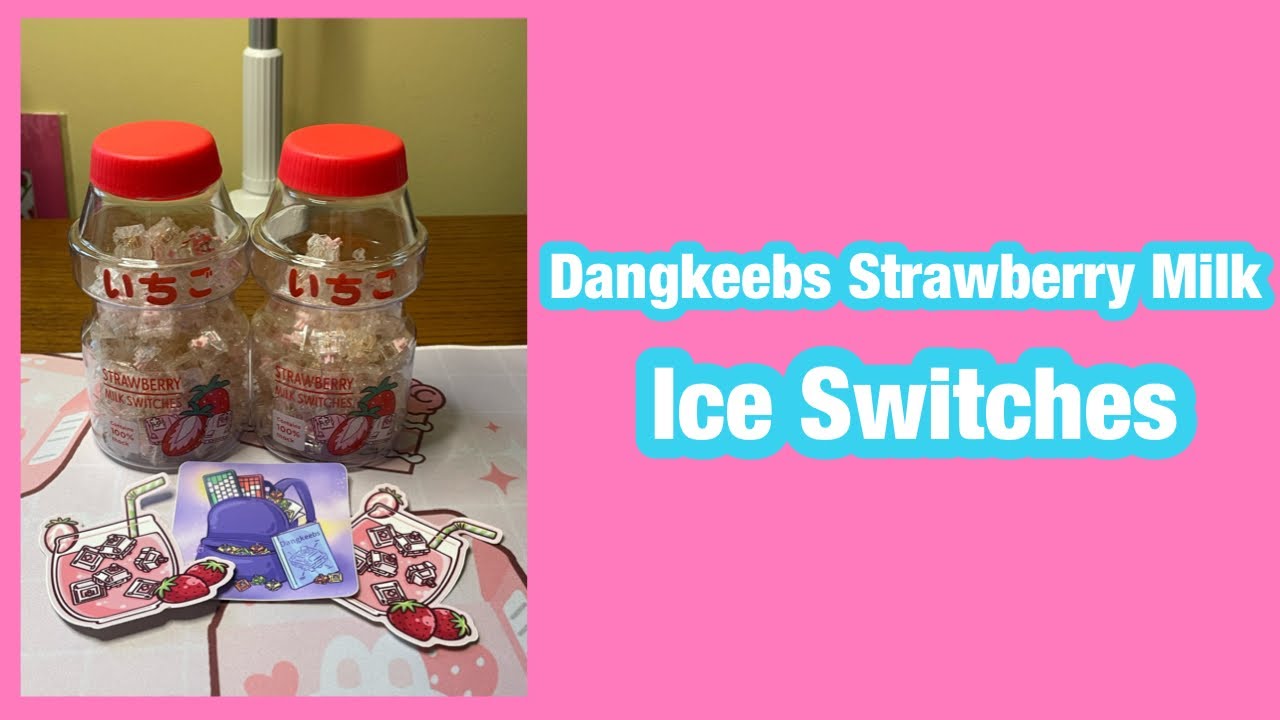 Change Keyboard Switches with Me | Dangkeebs Strawberry Milk Ice Tactile Switches | Sound Test