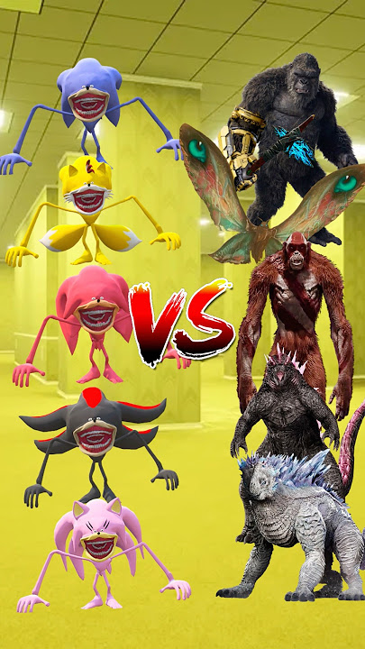 Shin Sonic Team VS Kaiju in Godzilla x Kong : The New Empire ##shorts #shinsonic #godzillaxkong