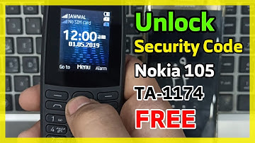 Unlock Security Code Nokia 105 TA-1174 Without Box Free