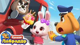 🚗Не садитесь в машину к незнакомцам!｜🍭Безопасность для детей｜🔍Новый эпизод мультиков｜Шериф Лабрадор