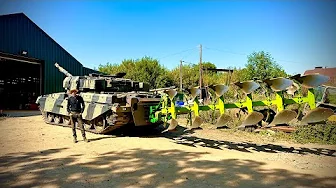 Chieftain Tank Turned Tractor – The Ultimate Farming Machine! 