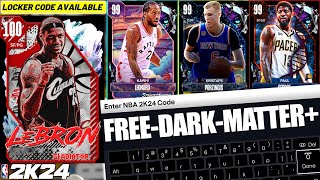 Hurry and Use the New Locker Codes for a Guaranteed Free Dark Matter or Free 100 Overall NBA 2K24