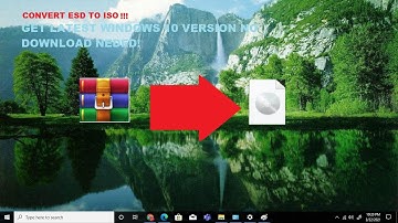 How to Convert ESD to ISO