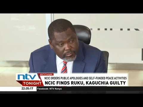 NCIC finds CS Ruku and MP John Kaguchia guilty of divisive remarks