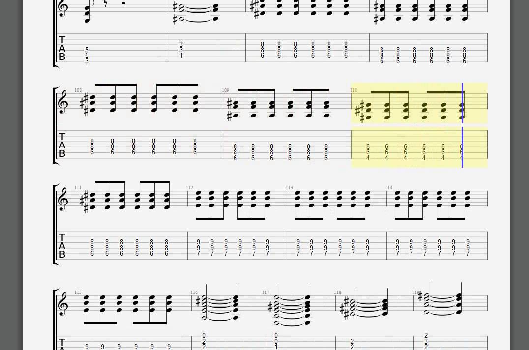 Aerosmith Cryin Rhytm guitar tablature YouTube