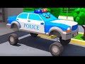 Police Car for Kids - 3D Cartoon