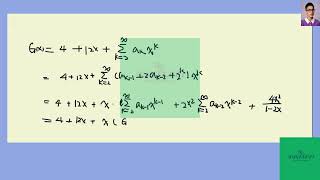 [Math] Use generating functions to solve the recurrence relation with initial conditions and