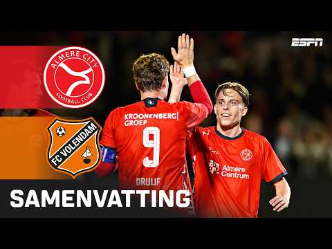 Jochem Ritmeester van de Kamp maakt EERSTE MINUTEN! 🔴 | Samenvatting Almere City - FC Volendam