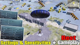 NEW Settings & Sensitivity + Best Gameplay | PUBG MOBILE