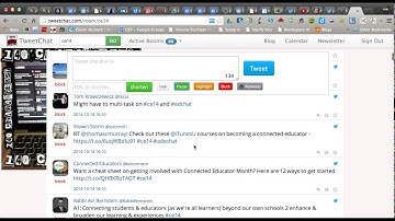 Educational Chat using TweetChat
