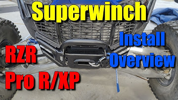 SuperWinch Overview of install On Polaris RZR