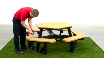 How to Assemble Hex Recycled Plastic Picnic Tables