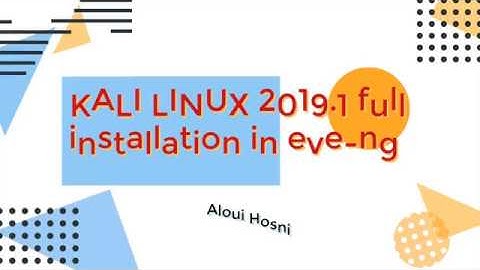 KALI LINUX 2019.1 full installation in eve-ng and review New Metasploit