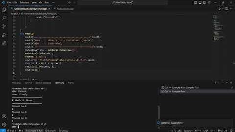Functioned Struct - Data Absensi Mahasiswa