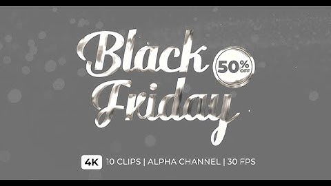 Black Friday Text Animation | Motion Graphics template - Envato elements