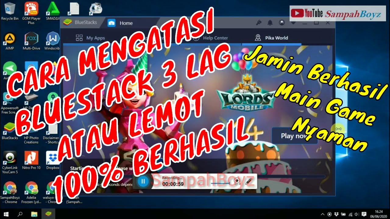 CARA MENGATASI BLUESTACK 3 LAG ATAU LEMOT - 100% BERHASIL